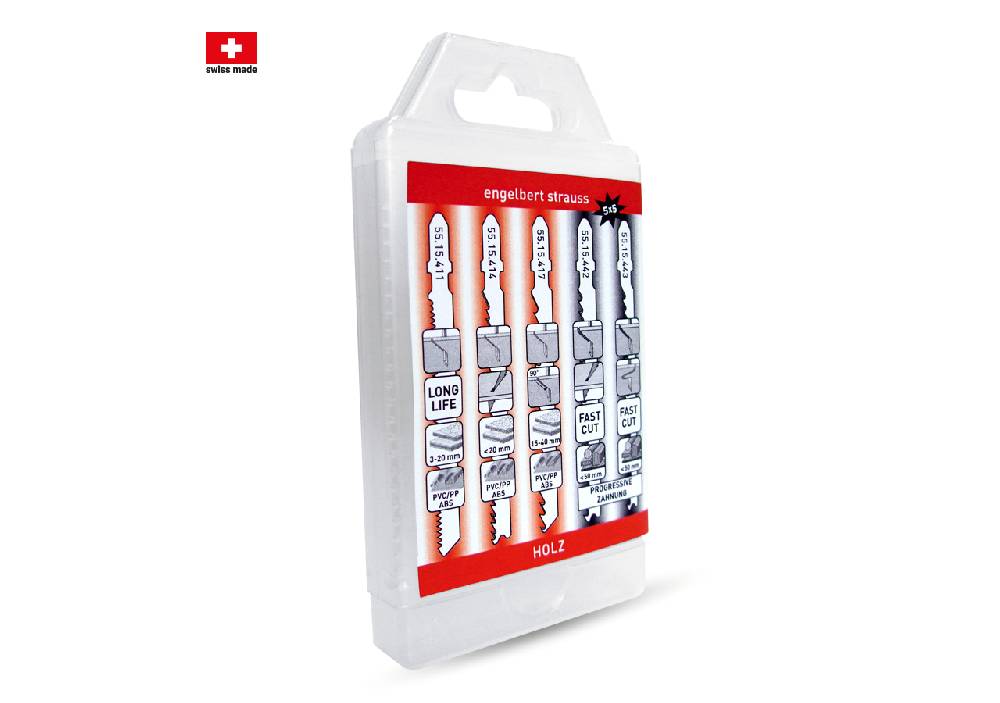 Strauss Stichsägeblätter-Sortimente für Holz