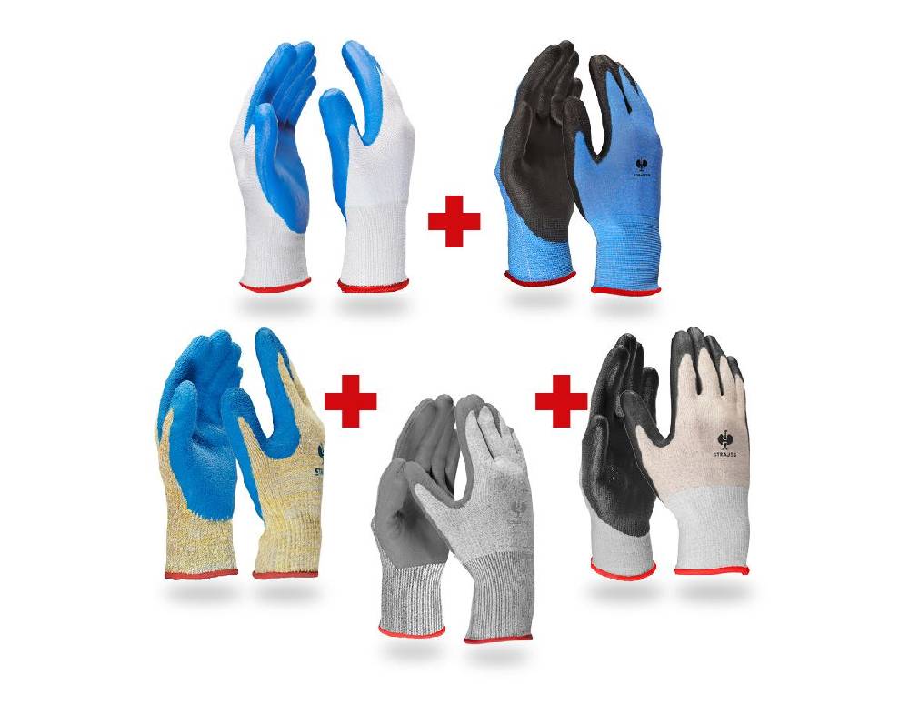 Strauss TEST-SET: Handschuhe Schnittschutz