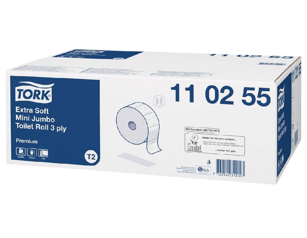 Strauss Tork Toilettenpapier Premium, Mini-Jumbo