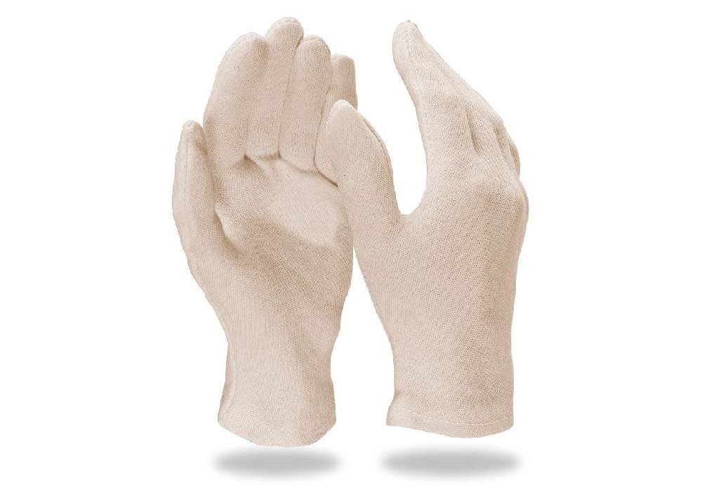Strauss Trikot-Handschuhe, natur, 12er Pack