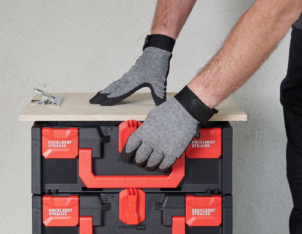 Strauss Vinyl-Strickhandschuhe