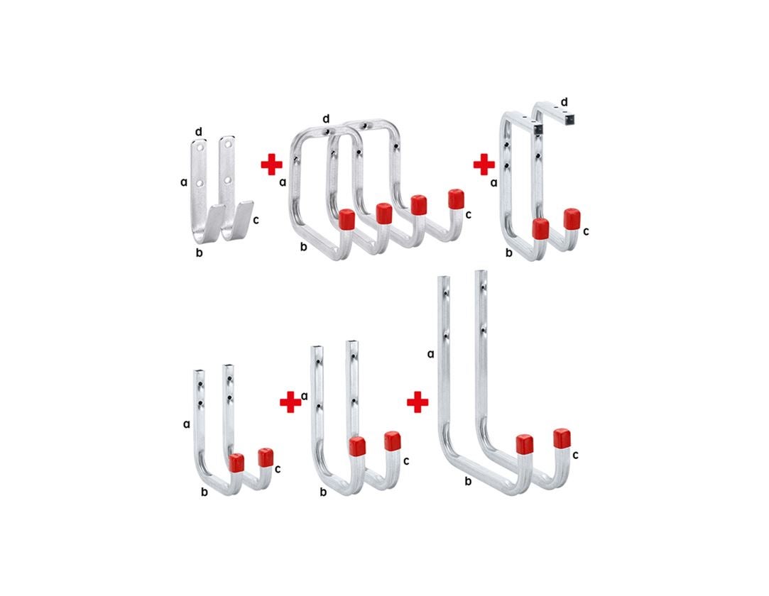 Strauss Wandhaken-Set 12-teilig