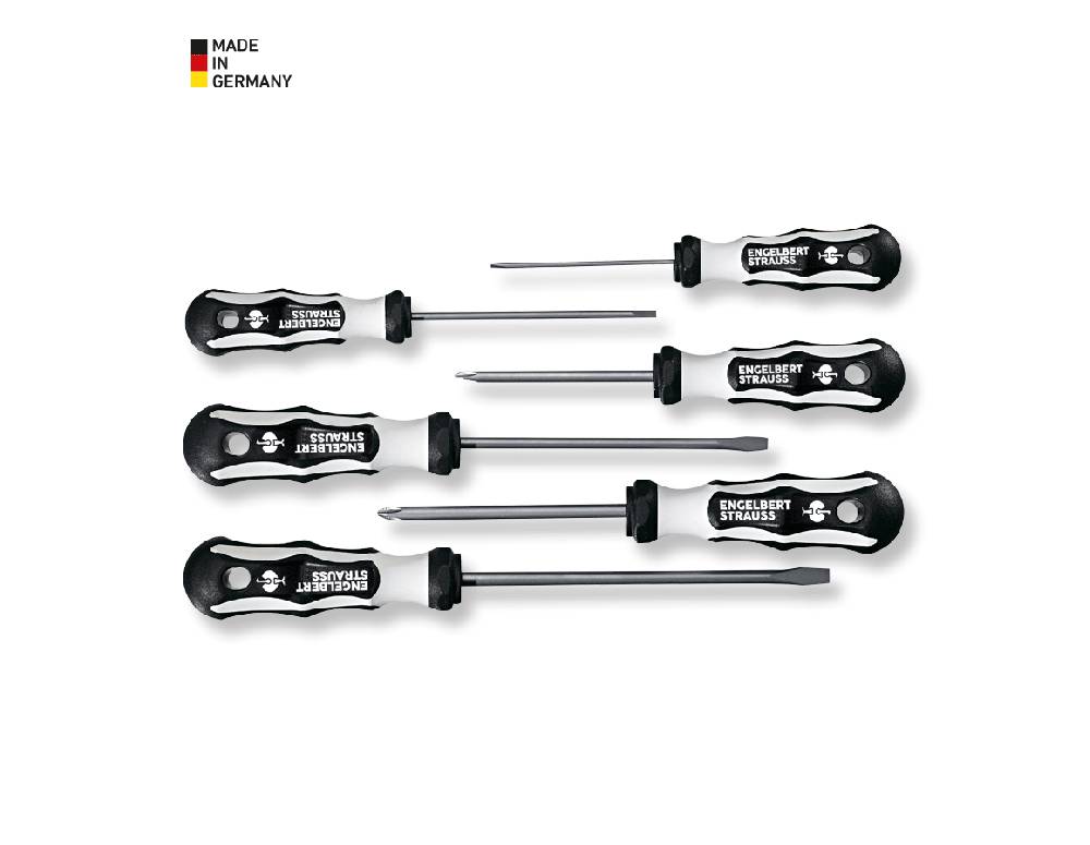 Strauss Werkstatt-Schraubendreher-Satz Edelstahl