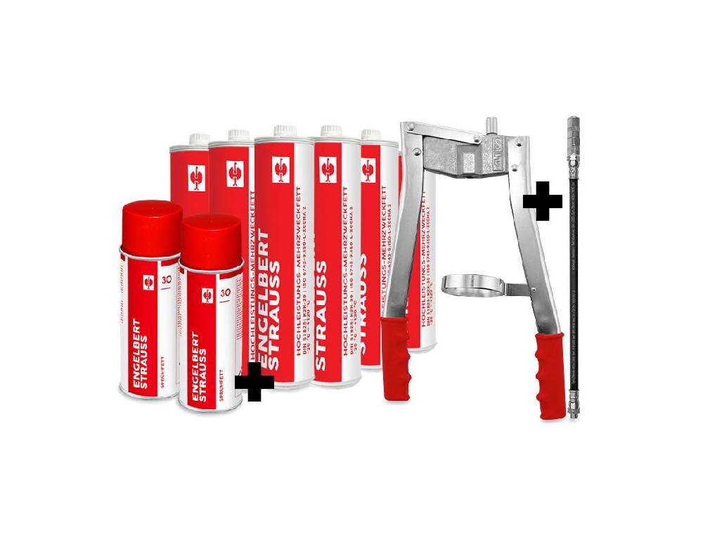 Strauss Zweihand-Fettpressen Set