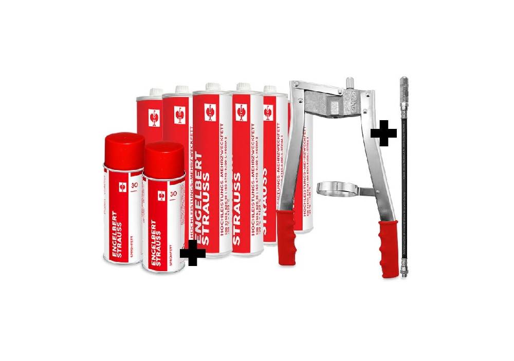 Strauss Zweihand-Fettpressen Set