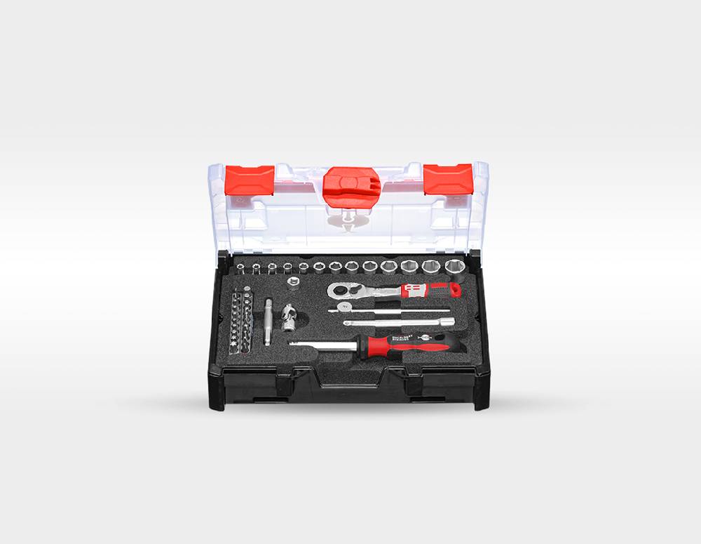 Strauss Werkzeug-Set Elektro Meister pro + Werkzeugtrolley