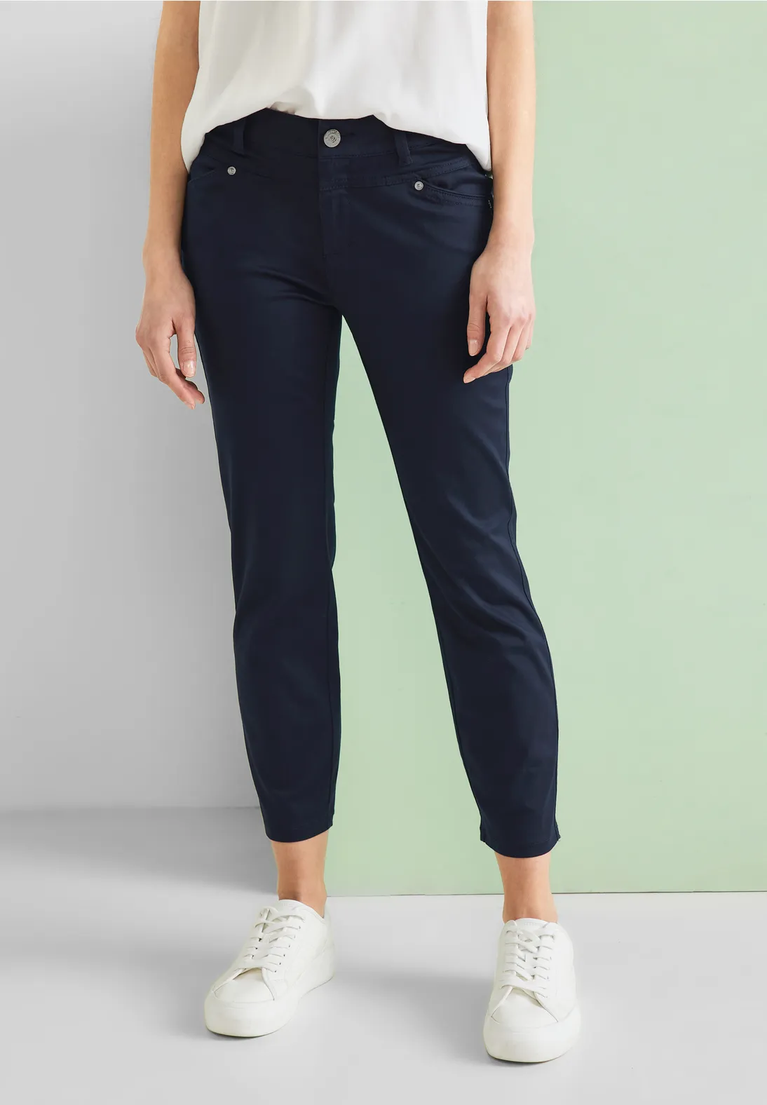 Street One Casual Fit Seidenoptik Hose - Style YULIUS