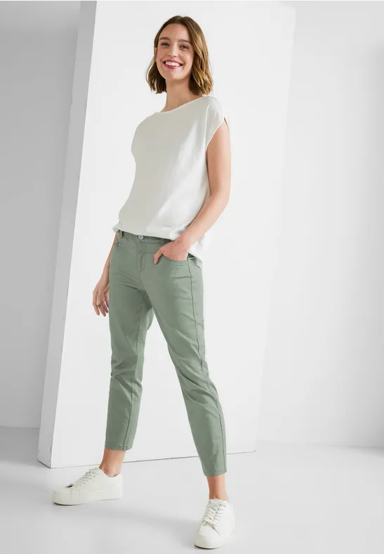 Street One Casual Fit Seidenoptik Hose - Style YULIUS