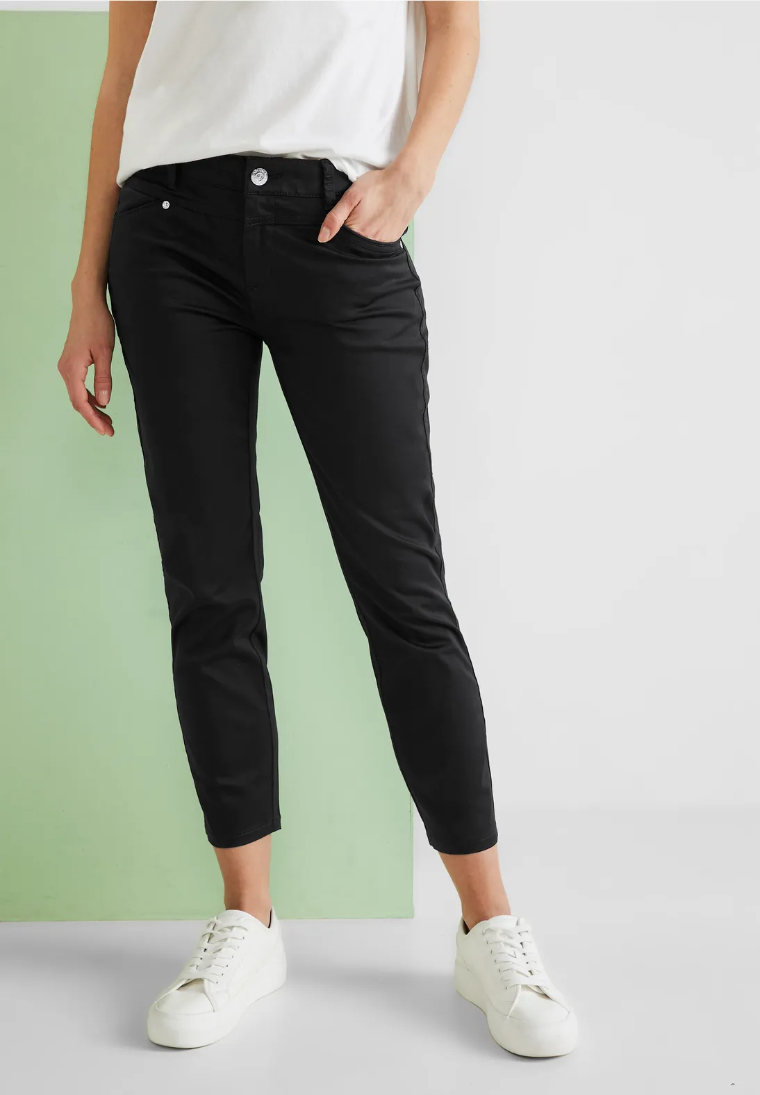 Street One Casual Fit Seidenoptik Hose - Style YULIUS