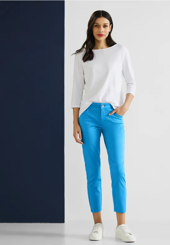 Street One Casual Fit Seidenoptik Hose - Style YULIUS