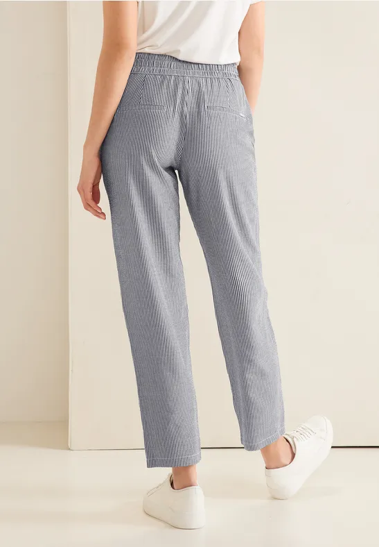 Street One Loose Fit Hose In Seersucker - Style BONNY