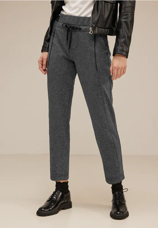 Street One Loose Fit Jacquard Joggpants - Style BONNY