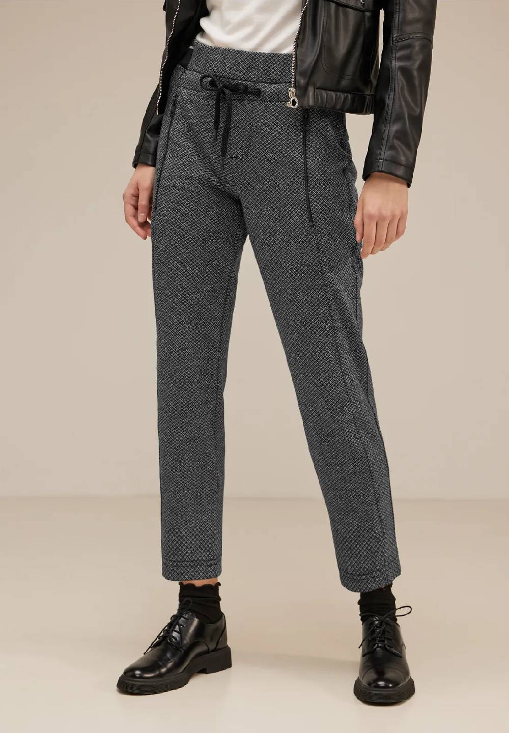 Street One Loose Fit Jacquard Joggpants - Style BONNY