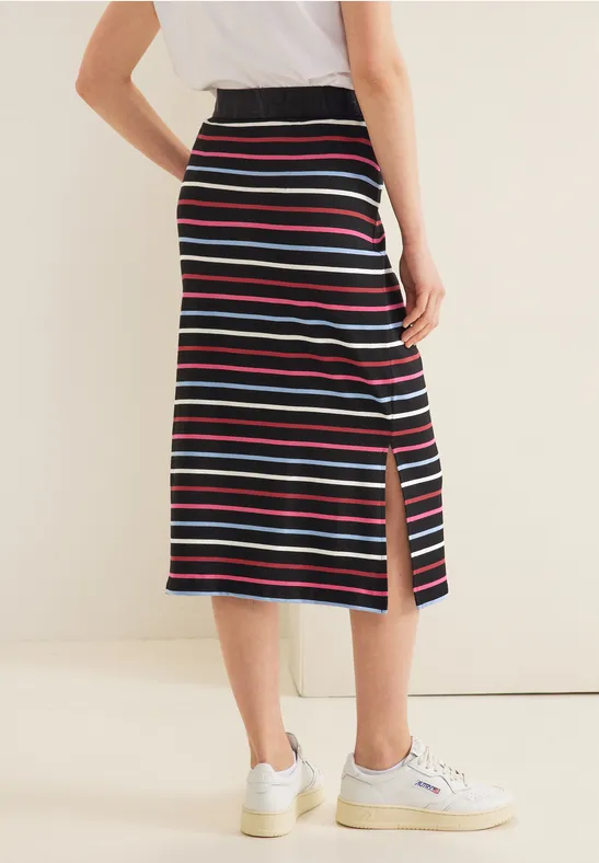Street One Multicolor Streifen Midirock - Style PEPICA