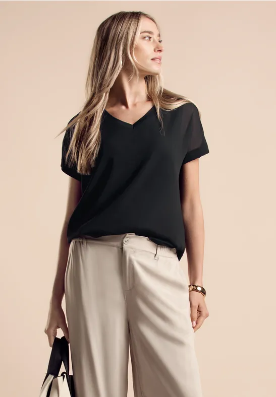 Street One 2 In 1 Chiffon-T-Shirt