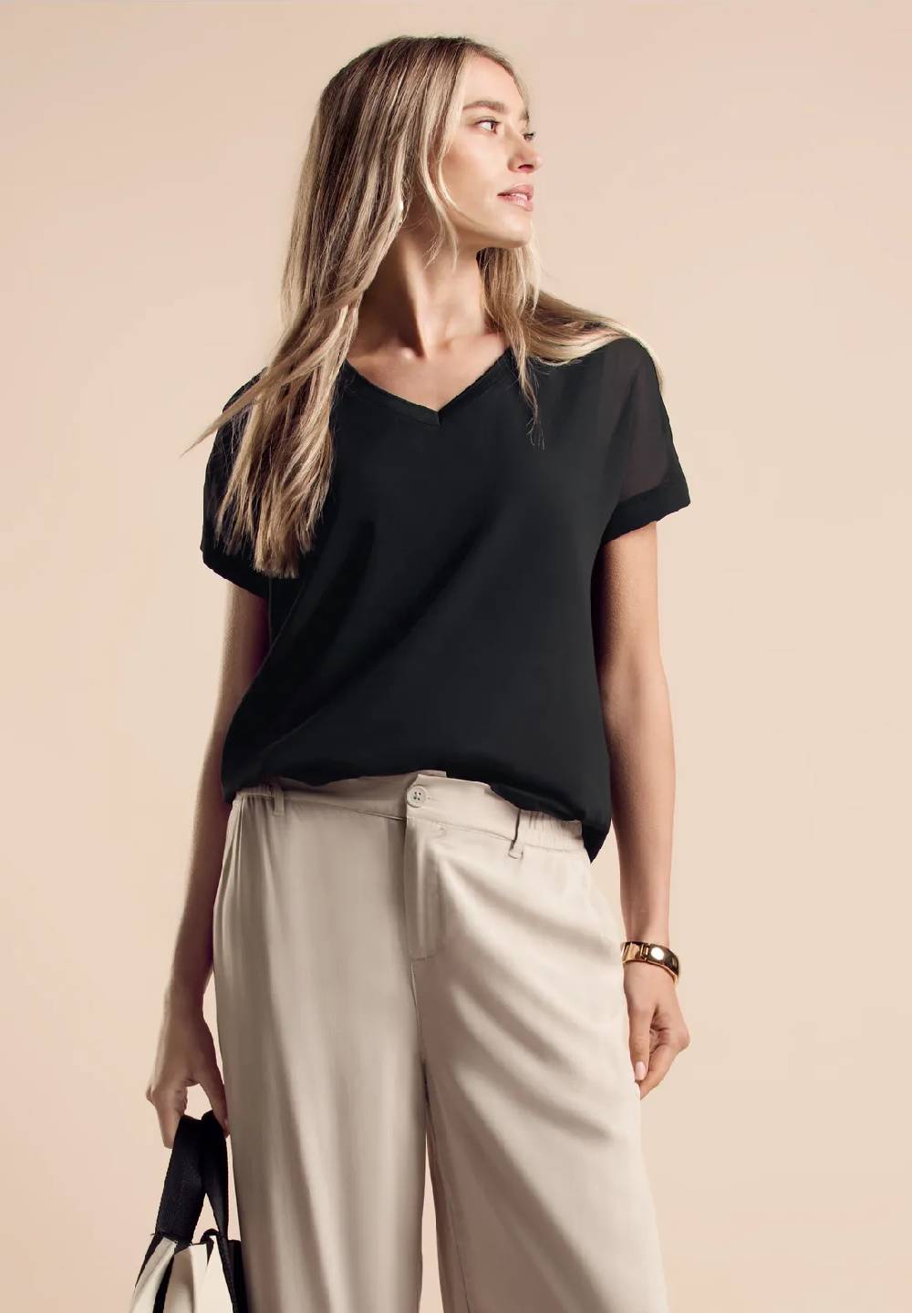 Street One 2 in 1 Chiffon-T-Shirt