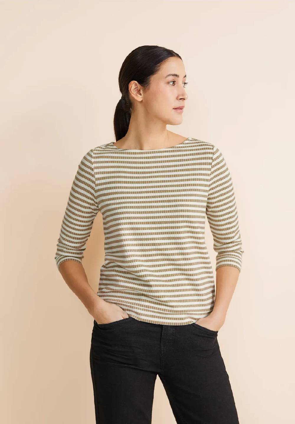 Street One 3/4 Streifenshirt