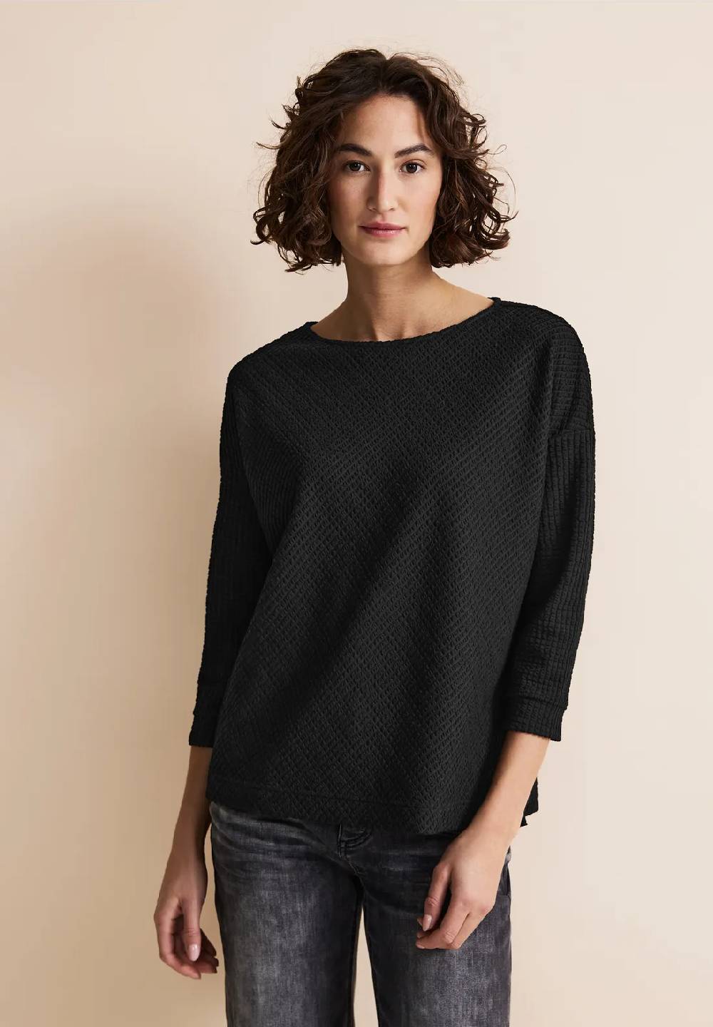 Street One 3/4 Strukturshirt