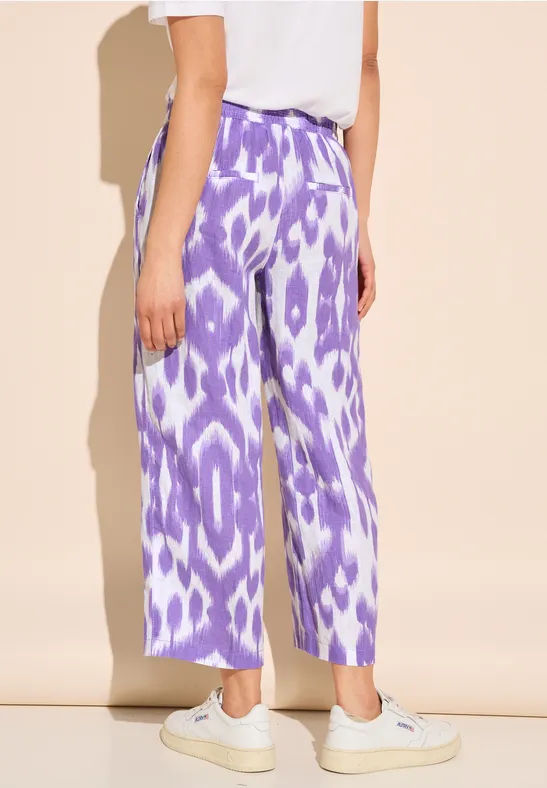 Street One 7/8 Print Leinenhose - Style EMEE