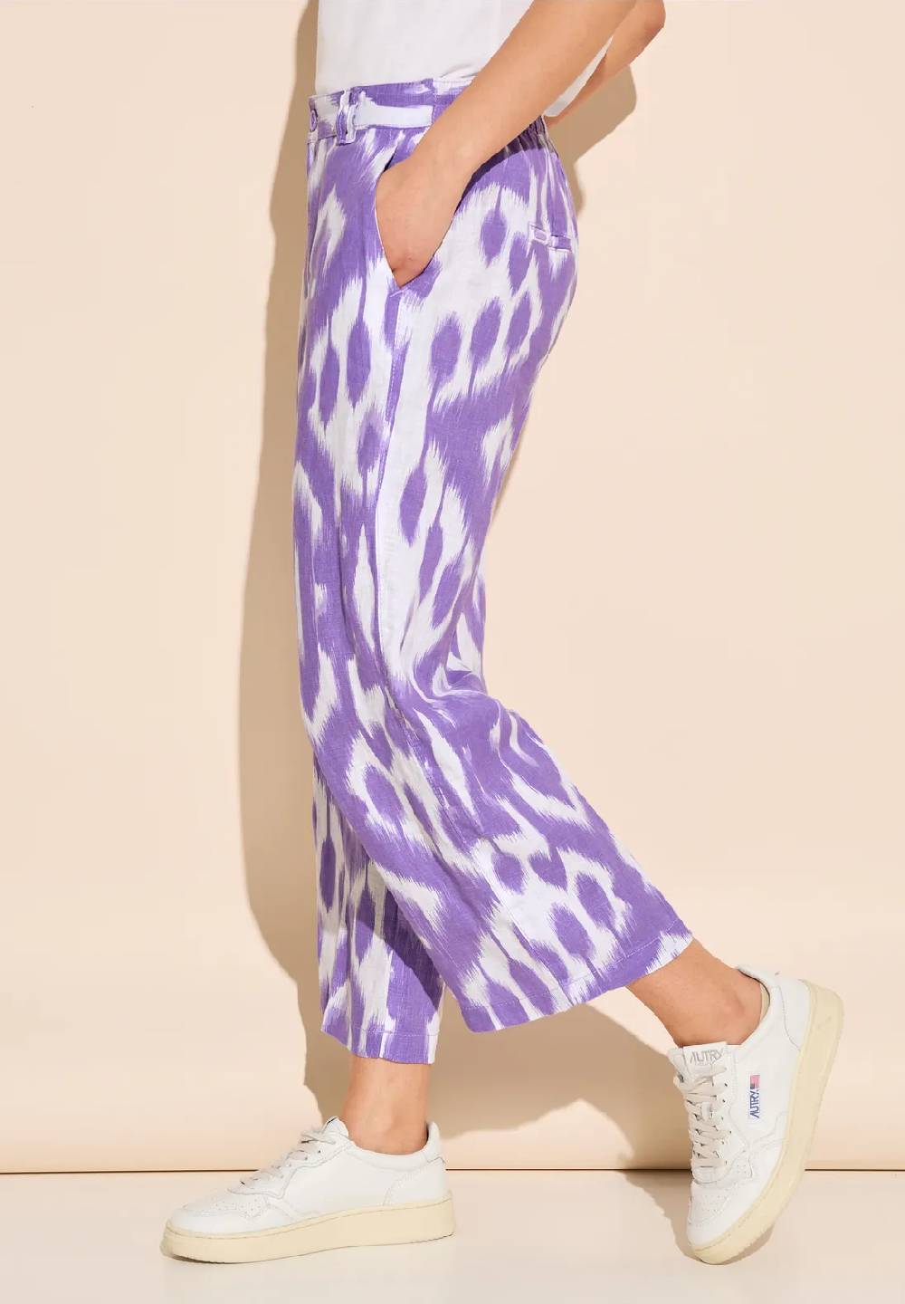 Street One 7/8 Print Leinenhose - Style EMEE