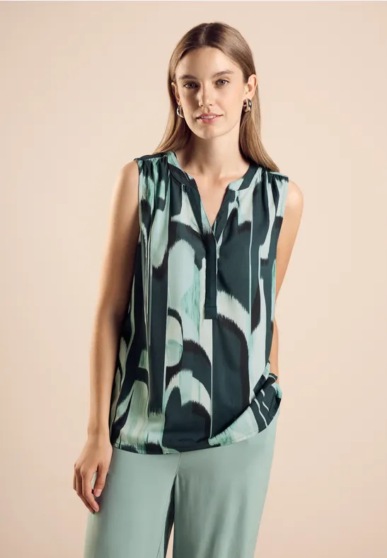 Street One Ärmellose Bluse Mit Print