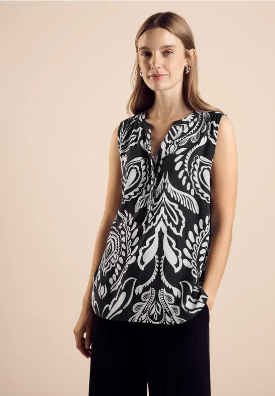 Street One Ärmellose Bluse Mit Print