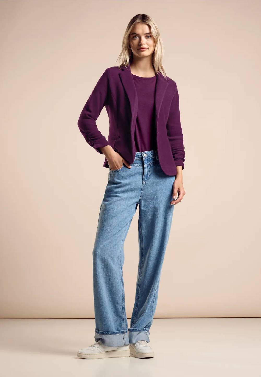 Street One Basic Blazer mit Raffungen