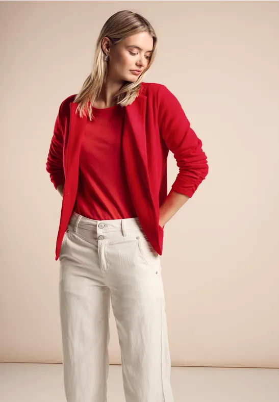 Street One Basic Blazer Mit Raffungen