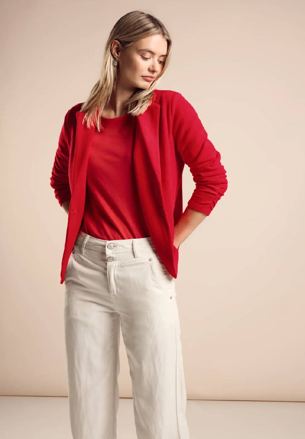 Street One Basic Blazer mit Raffungen