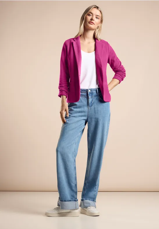 Street One Basic Blazer Mit Raffungen