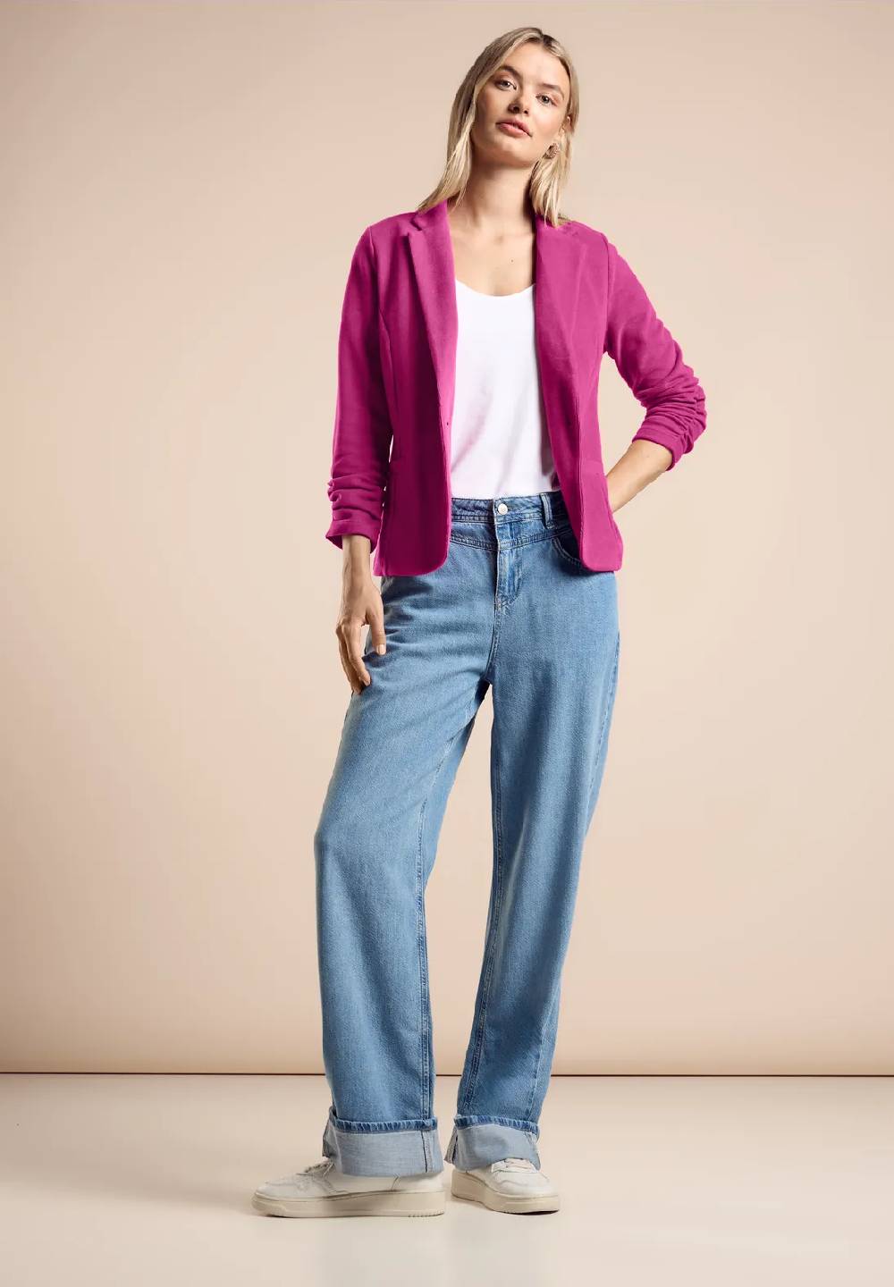 Street One Basic Blazer Mit Raffungen