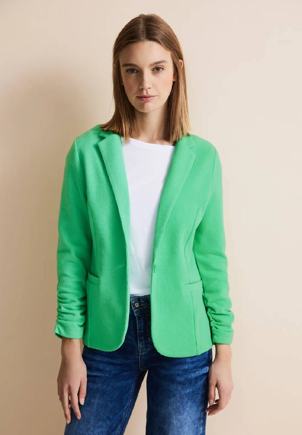 Street One Basic Blazer mit Raffungen