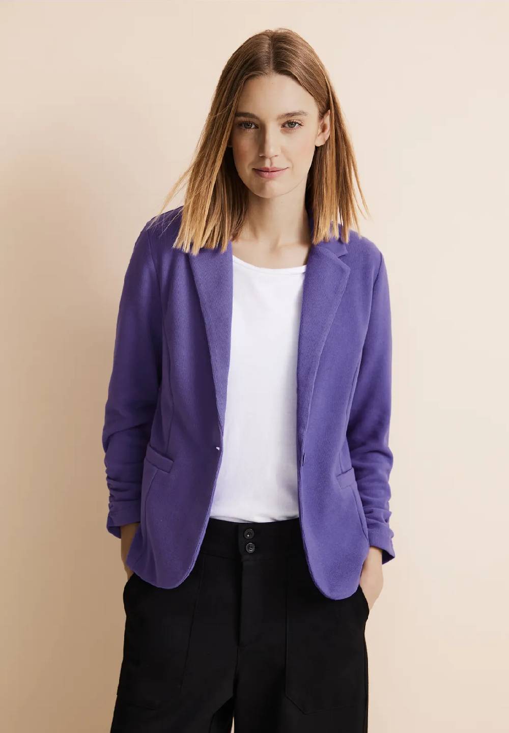 Street One Basic Blazer Mit Raffungen