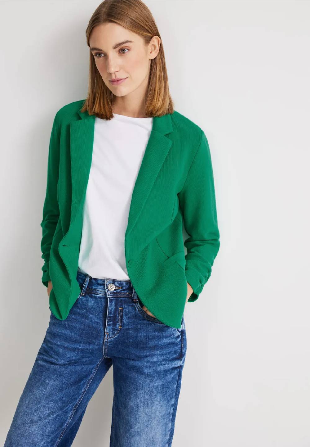 Street One Basic Blazer Mit Raffungen