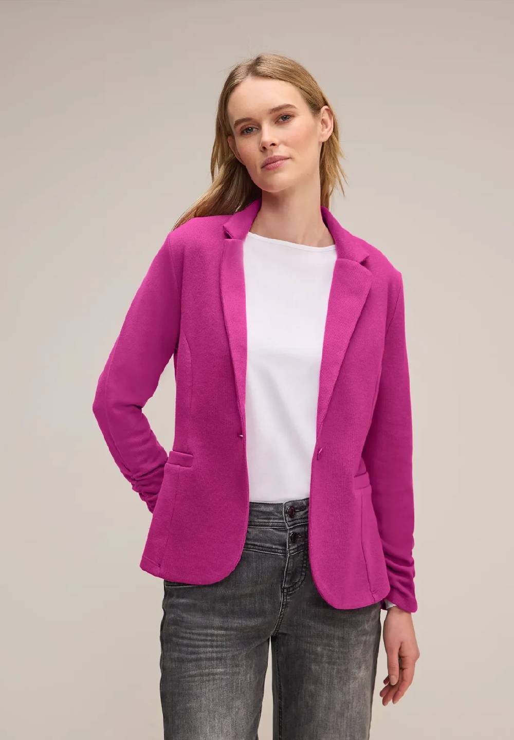 Street One Basic Blazer Mit Raffungen
