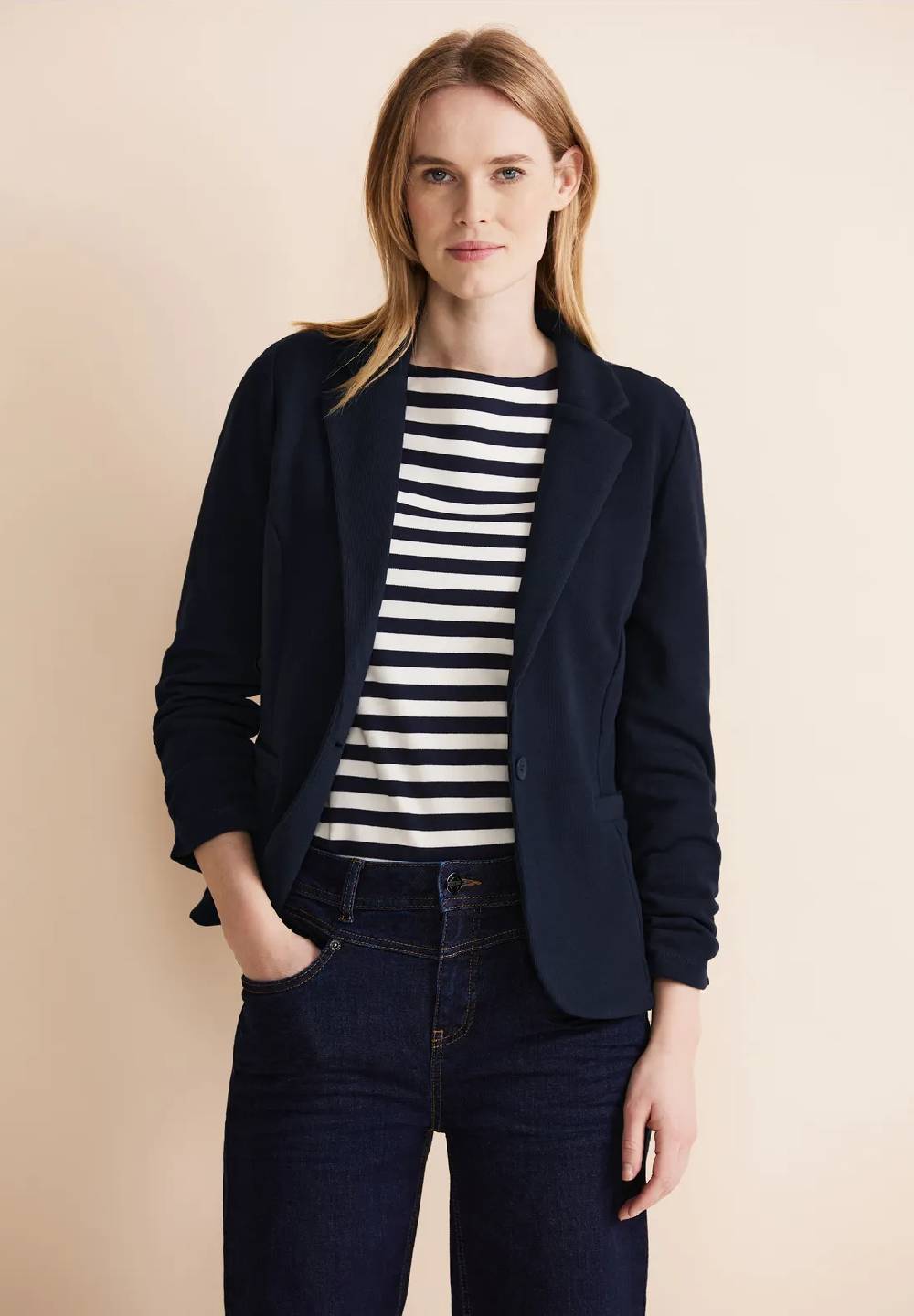 Street One Basic Blazer mit Raffungen