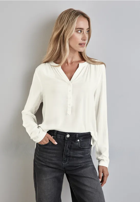 Street One Basic Bluse In Unifarbe