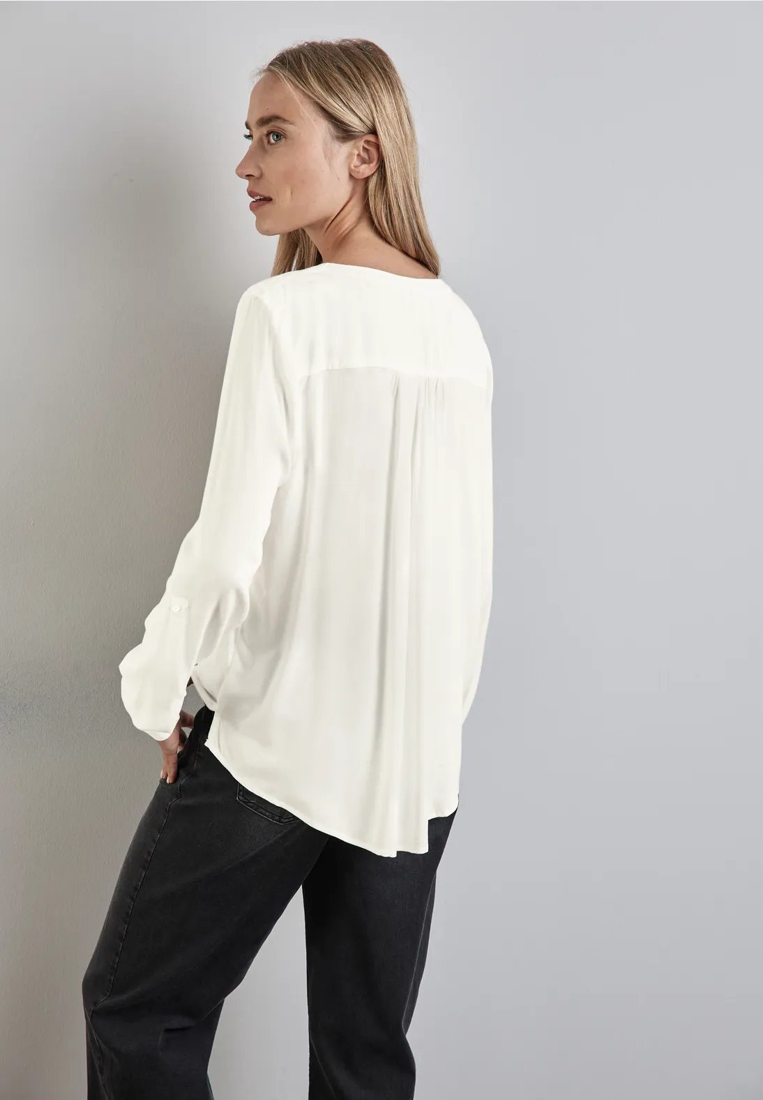 Street One Basic Bluse In Unifarbe