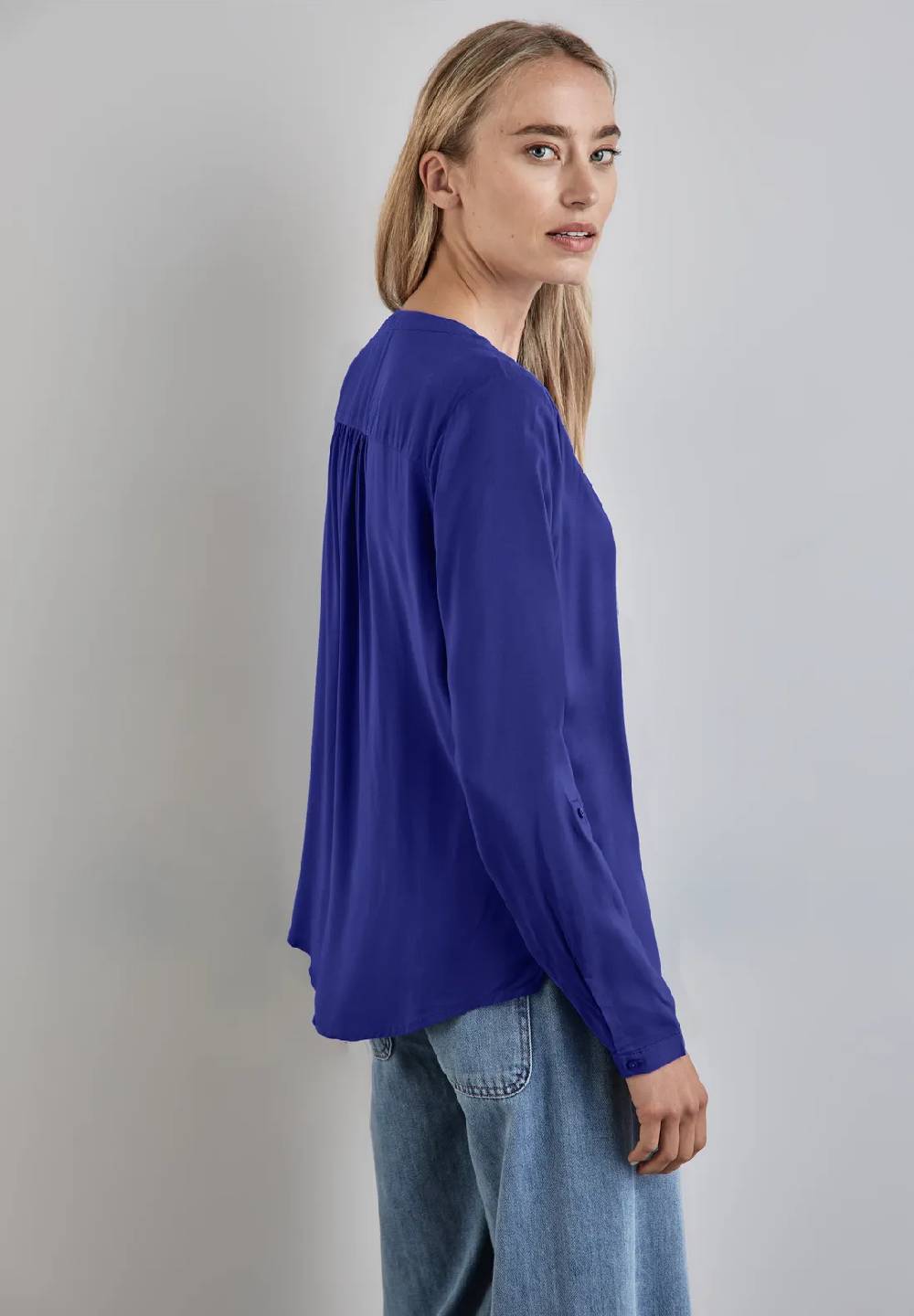 Street One Basic Bluse In Unifarbe