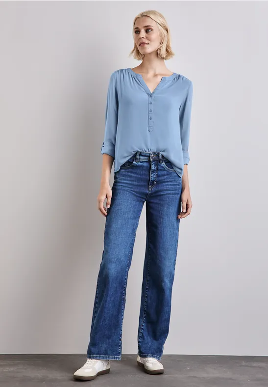 Street One Basic Bluse In Unifarbe