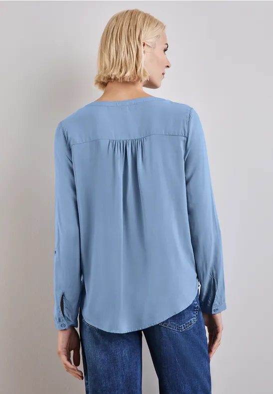 Street One Basic Bluse In Unifarbe
