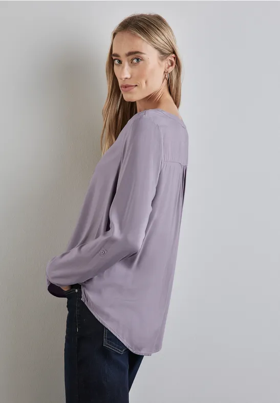 Street One Basic Bluse In Unifarbe