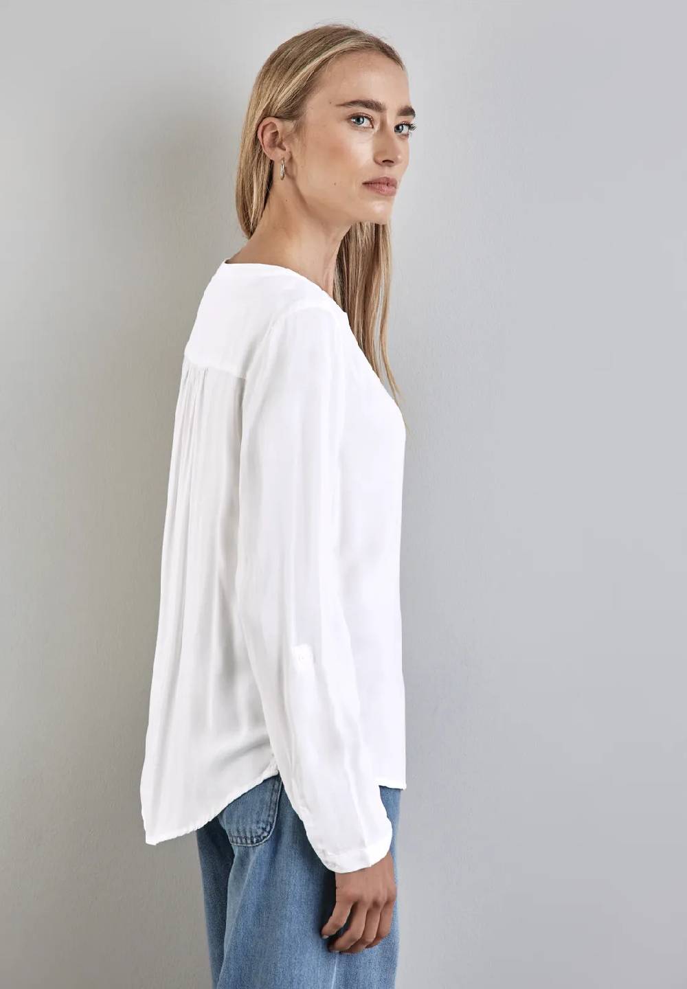 Street One Basic Bluse In Unifarbe