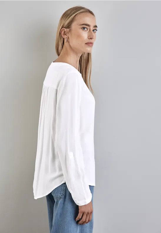 Street One Basic Bluse In Unifarbe