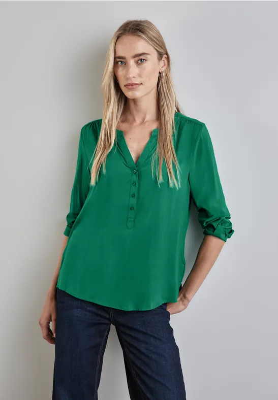 Street One Basic Bluse In Unifarbe