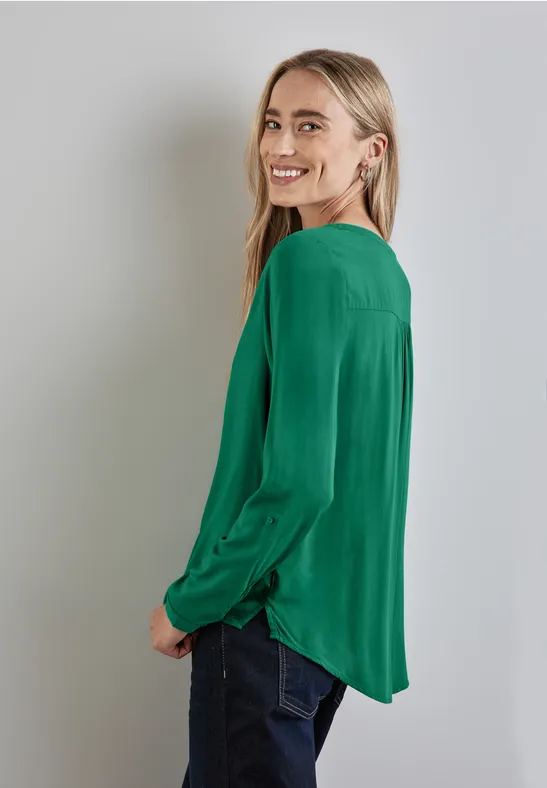 Street One Basic Bluse In Unifarbe