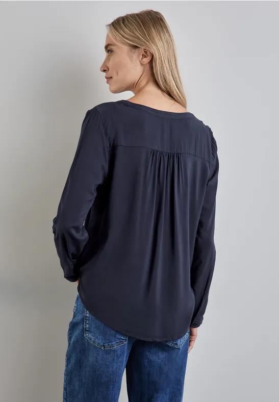 Street One Basic Bluse In Unifarbe