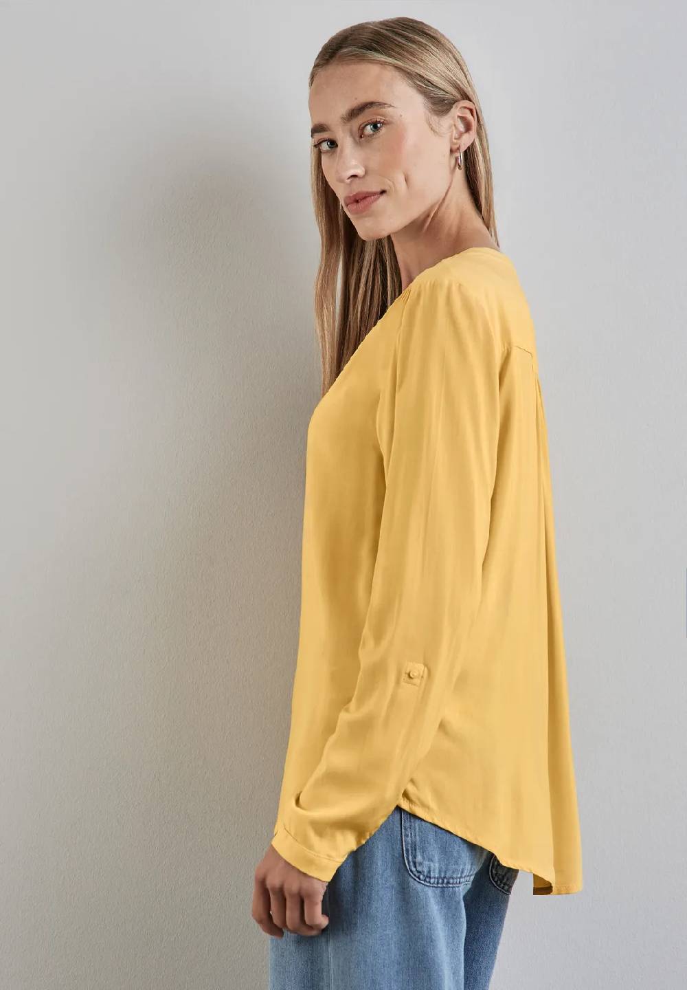 Street One Basic Bluse In Unifarbe