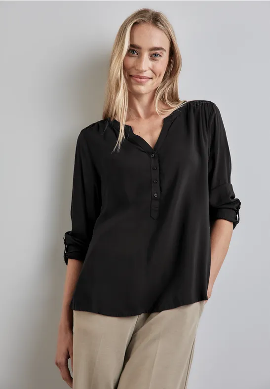 Street One Basic Bluse In Unifarbe