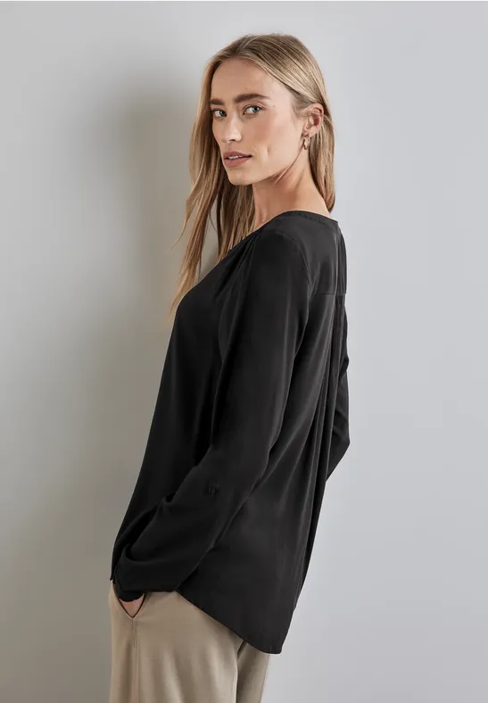Street One Basic Bluse In Unifarbe